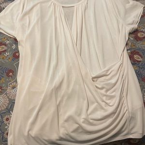 Cream color womens dress blouse size 22/24w barely worn bought it at Cato.